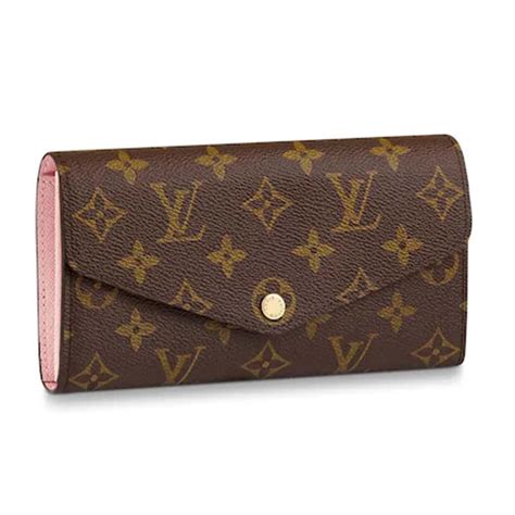 lv sarah wallet pink|louis vuitton monogram wallet women's.